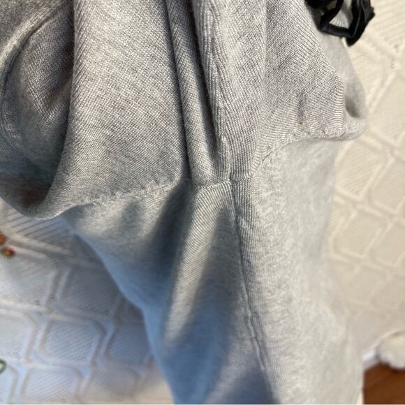 RED BY CYRUS |  Gray 3/4th Sleeve Tight Knit Ruffled Collar Sweater - Picture 4 of 8